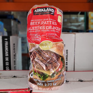 Image of Kirkland Signature Sirloin Beef Patties - 18 x 151 Grams